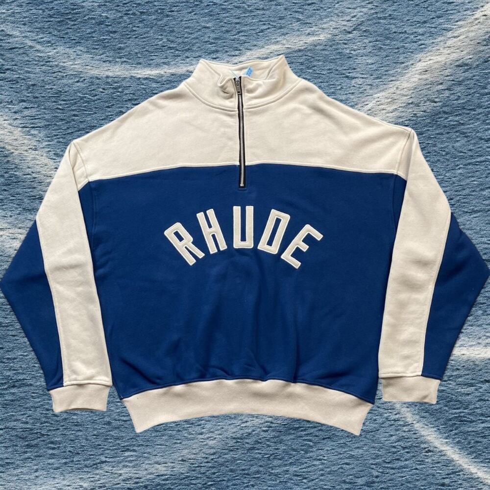 Rhude Blue and White Lightweight Jacket